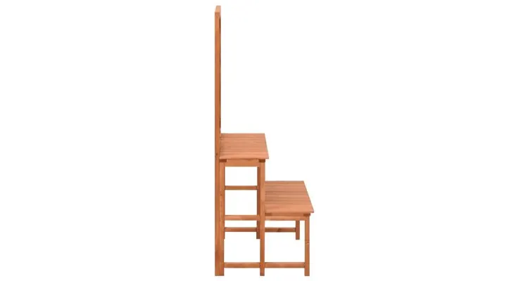 Suport plante cu spalier, 70x42x115 cm, lemn masiv de brad — imaginea 3