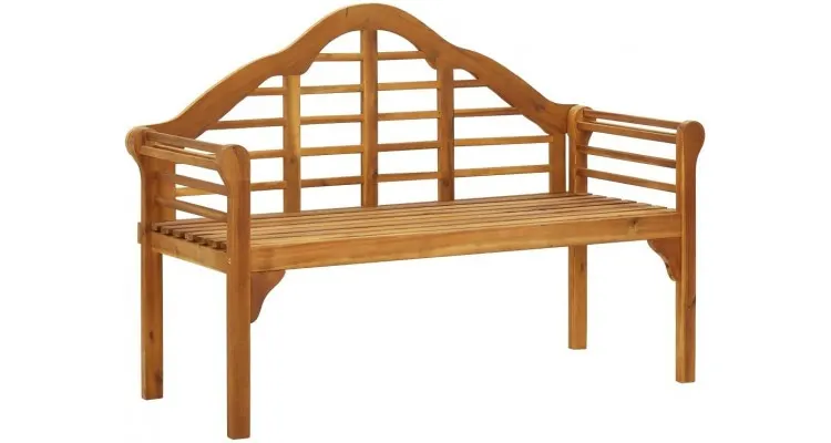 Bancheta regala de gradina cu perna, 135 cm, lemn masiv acacia — imaginea 2