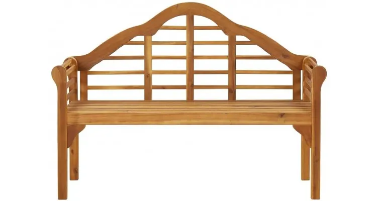 Bancheta regala de gradina cu perna, 135 cm, lemn masiv acacia — imaginea 3