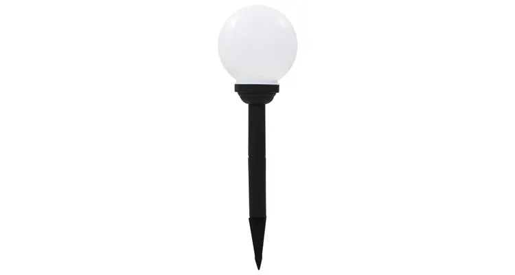 Lampi solare de exterior, 6 buc., 20 cm, rgb, sferic, led — imaginea 2