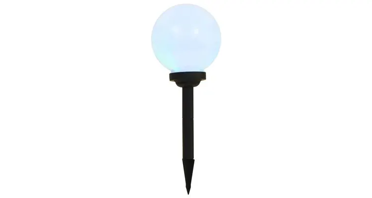 Lampi solare de exterior, 6 buc., 20 cm, rgb, sferic, led — imaginea 3