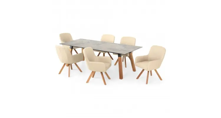 Set mobilier ELIZE terasa si gradina, 6 scaune si masa — imaginea 3