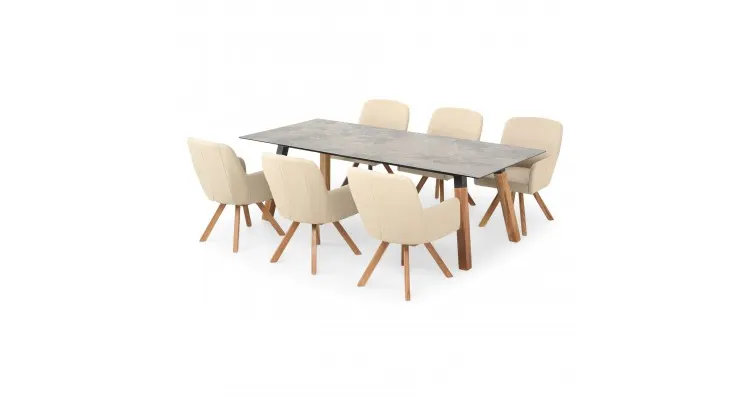 Set mobilier ELIZE terasa si gradina, 6 scaune si masa — imaginea 4