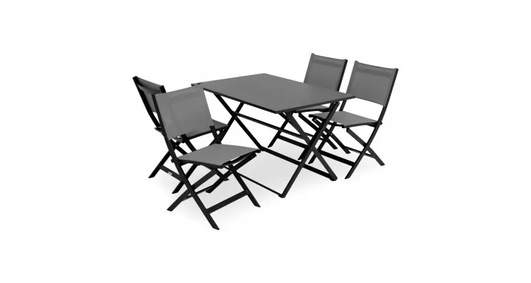 Set mobilier BREEZE terasa si gradina, 4 scaune si masa — imaginea 3