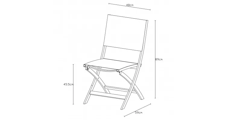 Set mobilier BREEZE terasa si gradina, 2 scaune si masa — imaginea 5