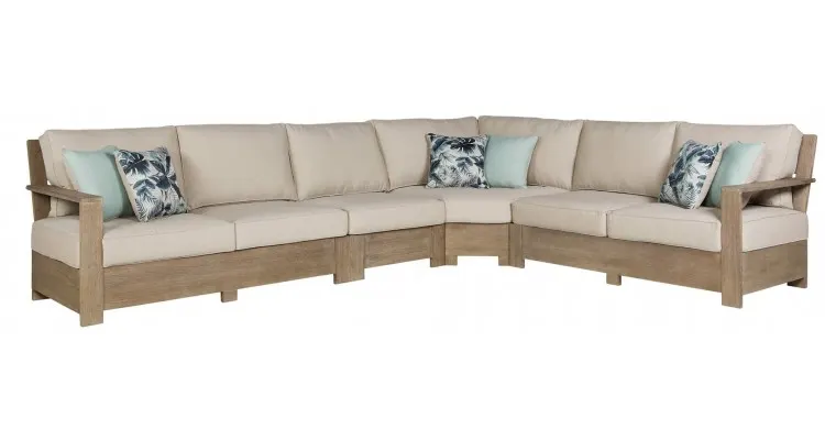 Set mobilier terasa si gradina, pentru 6 persoane, coltar si 2 masute Silo Point — imaginea 3