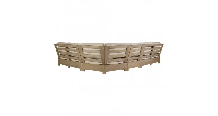 Set mobilier terasa si gradina, pentru 6 persoane, coltar si 2 masute Silo Point — imaginea 4