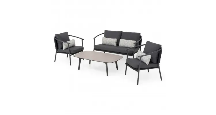 Set mobilier CASTELLI terasa si gradina, 2 fotolii, canapea si masuta — imaginea 4
