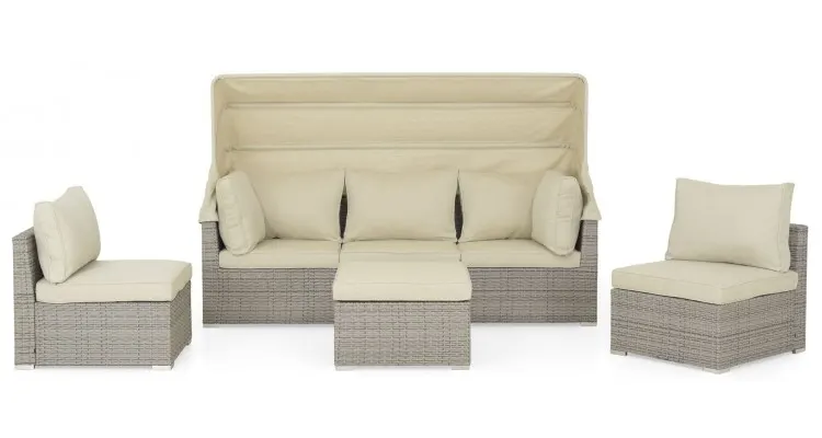 Set mobilier MOLLY terasa si gradina, 2 fotolii, canapea si masuta — imaginea 2