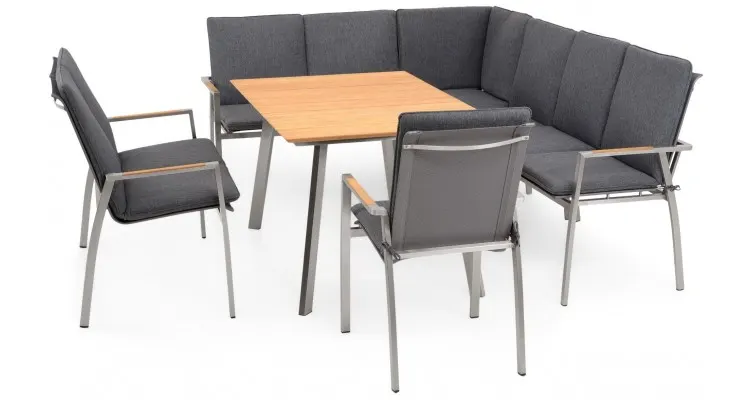 Set mobilier COLLODI pentru terasa si gradina, scaun, coltar, canapea si masa — imaginea 3