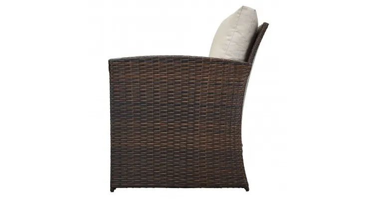 Set de 2 fotolii de exterior poliratan EastBrook cu perne — imaginea 4