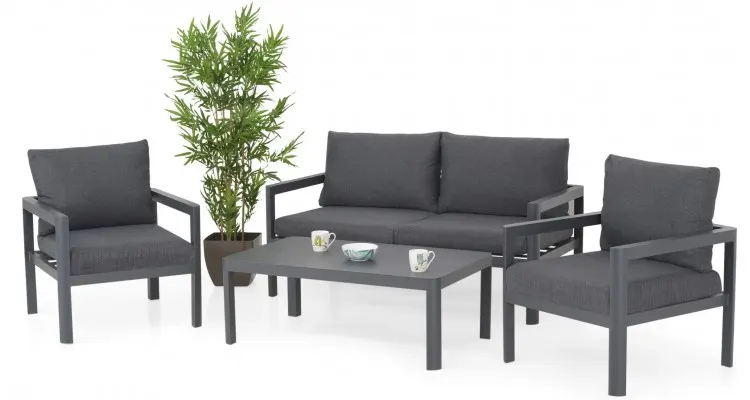 Set mobilier COSITO terasa si gradina, 2 fotolii, canapea si masuta — imaginea 3