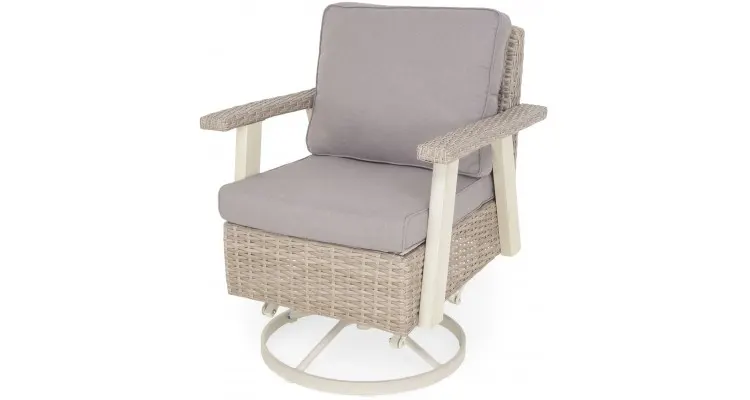 Set mobilier AMABEL terasa si gradina, 2 fotolii rotative si masuta — imaginea 4