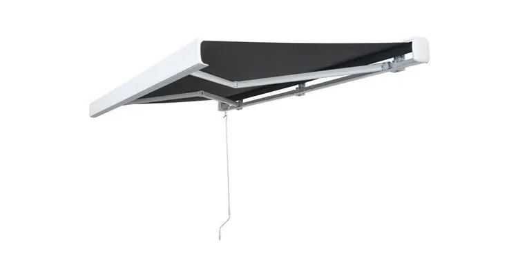 copertină manuală tip casetă, 300 cm, antracit — imaginea 2