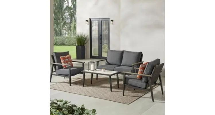 Set mobilier MITCH terasa si gradina, 2 fotolii, canapea si masuta — imaginea 2