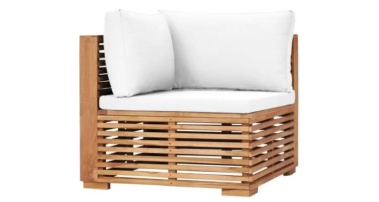 Set mobilier gradina cu perne crem, 10 piese, lemn masiv de tec — imaginea 3