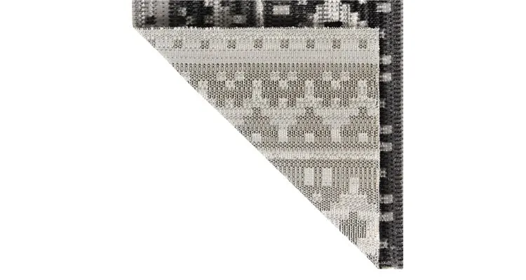 Covor de exterior, gri inchis, 115x170 cm, tesatura plata — imaginea 3
