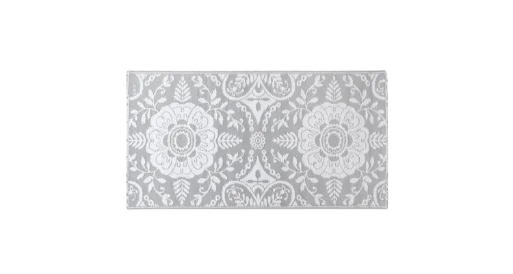 Covor de exterior, gri deschis, 120x180 cm, pp