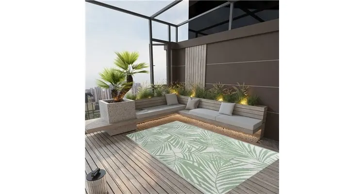 Covor de exterior, verde, 120x180 cm, pp — imaginea 2