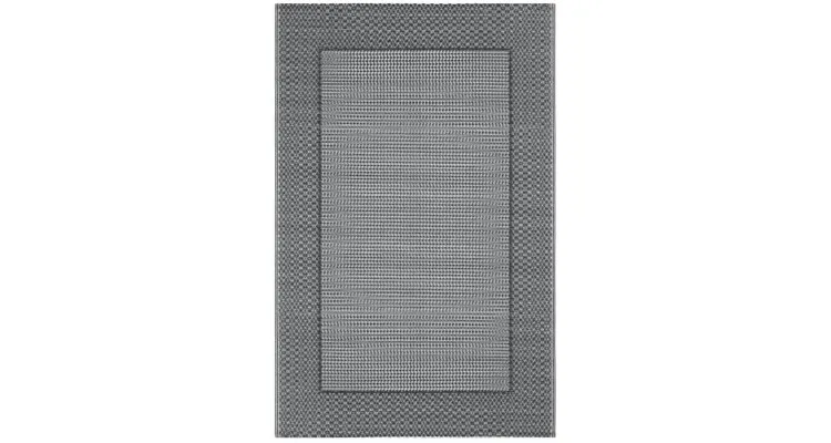 Covor de exterior, gri, 120x180 cm, pp — imaginea 3