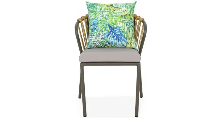 Set mobilier gradina AMADORA, aluminiu ratan, cu 2 scaune si masuta — imaginea 5