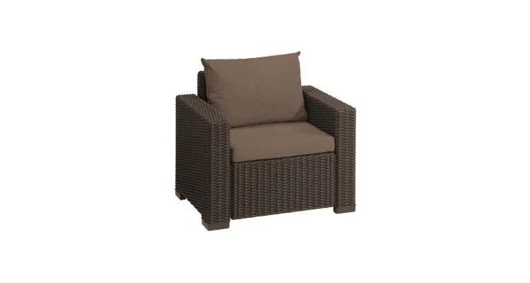 Set mobilier de gradina cu canapea California 3, Keter, maro — imaginea 3