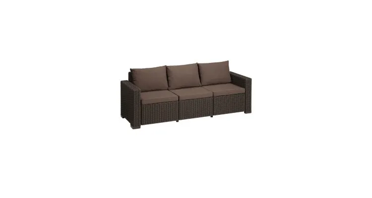 Set mobilier de gradina cu canapea California 3, Keter, maro — imaginea 4