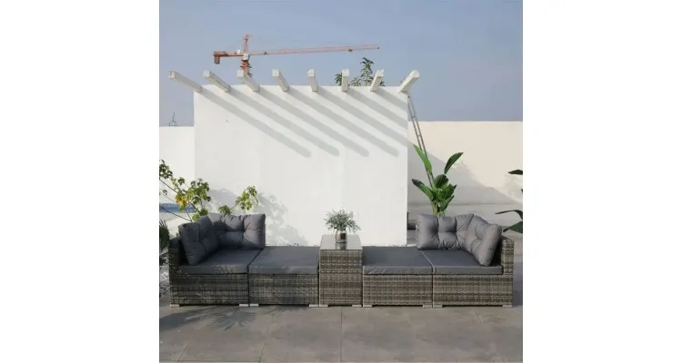 Set mobilier BORELLO terasa si gradina, coltar, taburet si masuta — imaginea 3
