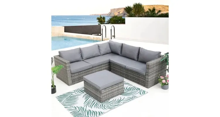 Set mobilier BORELLO terasa si gradina, coltar 3 piese — imaginea 2