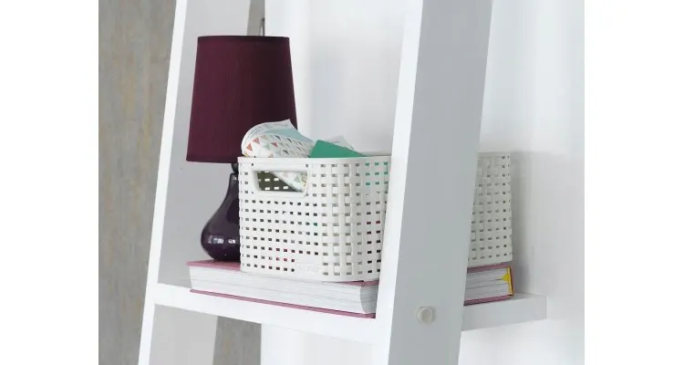 Cutie depozitare cu manere 18L (M) rattan alb cu capac — imaginea 5
