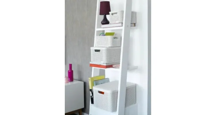 Cutie depozitare cu capac 30L (L), Curver, Rattan alb — imaginea 3
