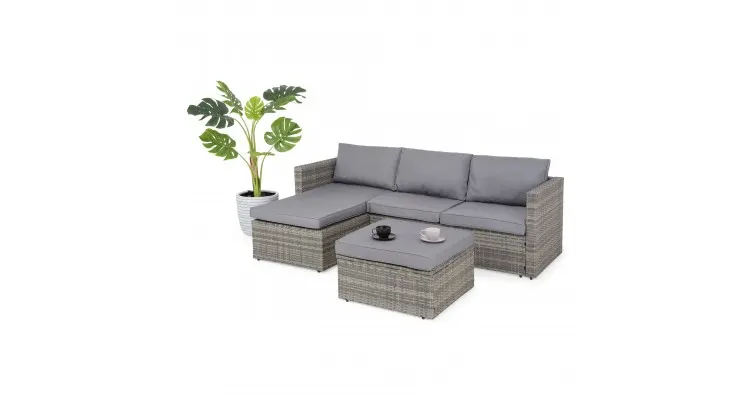 Set mobilier BORELLO terasa/gradina, coltar si masuta — imaginea 3