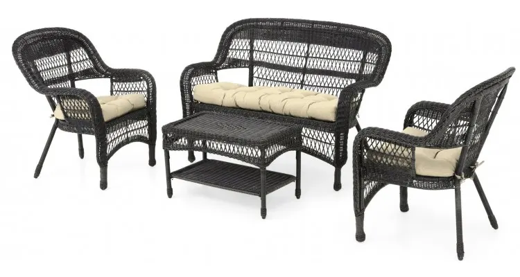 Set mobilier BARBARA terasa/gradina, 2 fotolii, canapea si masuta — imaginea 2