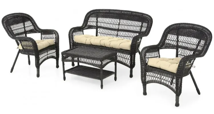 Set mobilier BARBARA terasa/gradina, 2 fotolii, canapea si masuta — imaginea 3