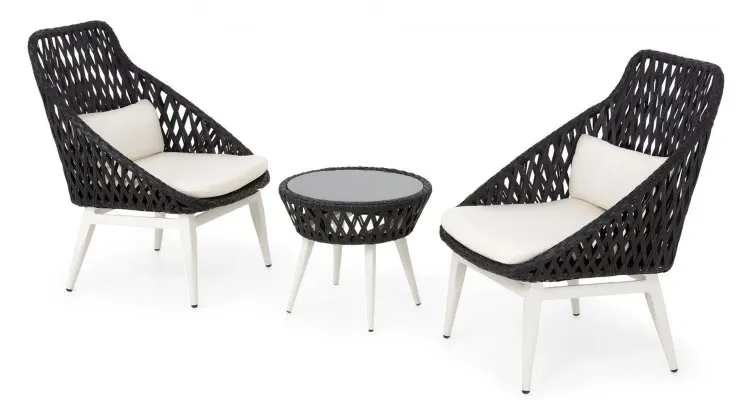 Set mobilier BORGO terasa/gradina, 2 fotolii si masuta — imaginea 3