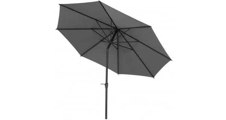 Umbrela rotunda CALPE, D.300cm, gri — imaginea 2