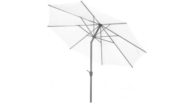 Umbrela rotunda CALPE, D.300cm, alb — imaginea 2