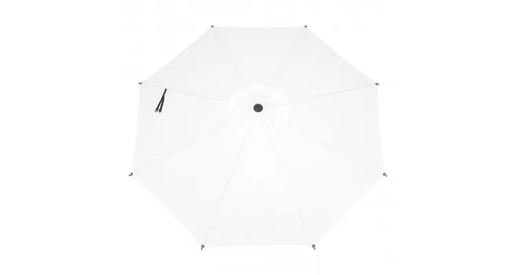 Umbrela rotunda CALPE, D.300cm, alb — imaginea 4
