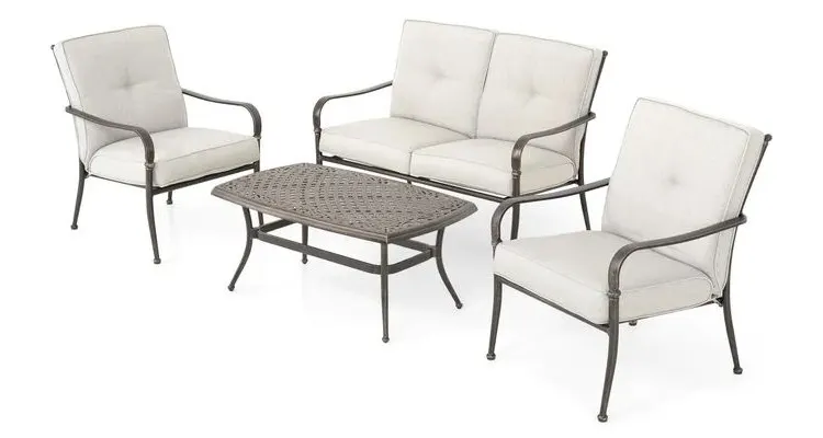 Set mobilier SORRENTO terasa/gradina, 2 fotolii, canapea si masuta — imaginea 3