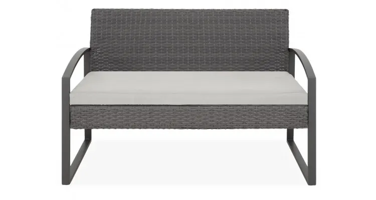 Set mobilier BREDA terasa si gradina, canapea 2 locuri, 2 fotolii si masuta — imaginea 4