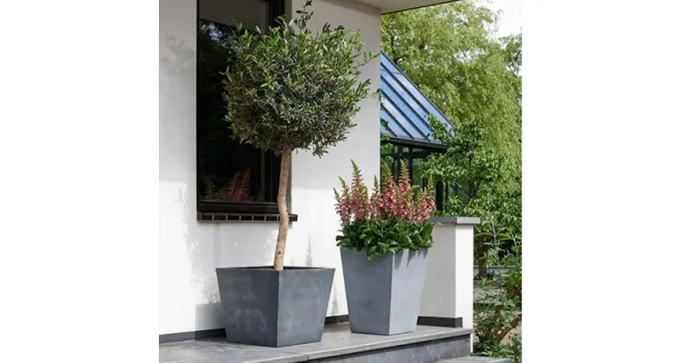 Ghiveci Beton Square 48 cm, Keter, gri-inchis — imaginea 2