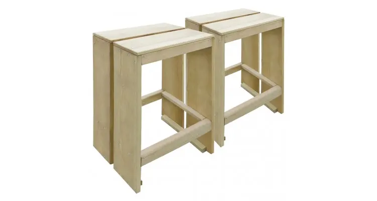 Set mobilier de bar de gradina, 3 piese, lemn de pin tratat — imaginea 3