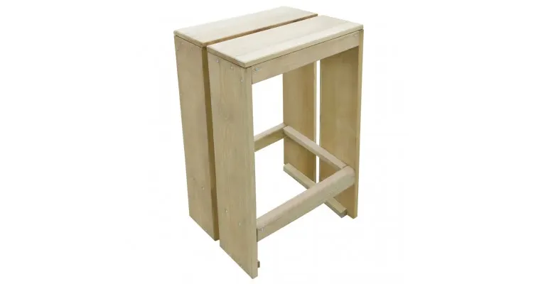 Set mobilier de bar de gradina, 3 piese, lemn de pin tratat — imaginea 4