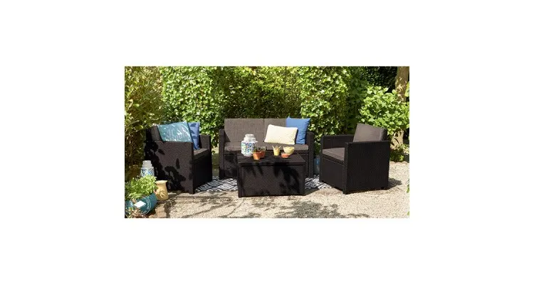 Set mobilier gradina Monaco, Keter, 4 piese — imaginea 3