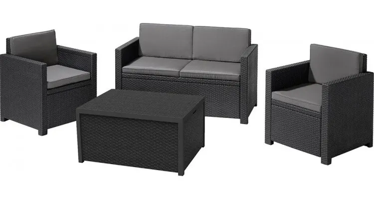 Set mobilier gradina Monaco, Keter, 4 piese — imaginea 4