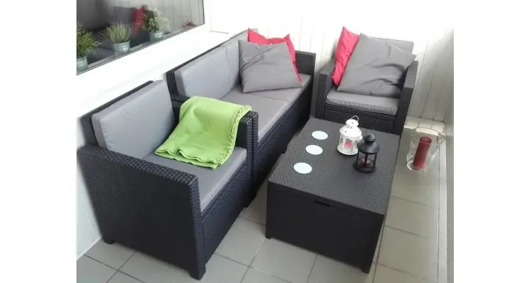 Set mobilier gradina Monaco, Keter, 4 piese — imaginea 5