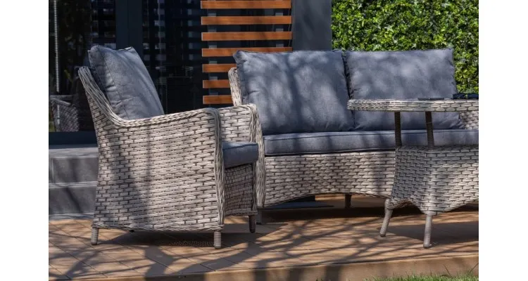 Set mobilier premium de terasa, Holan, ratan sintetic — imaginea 2