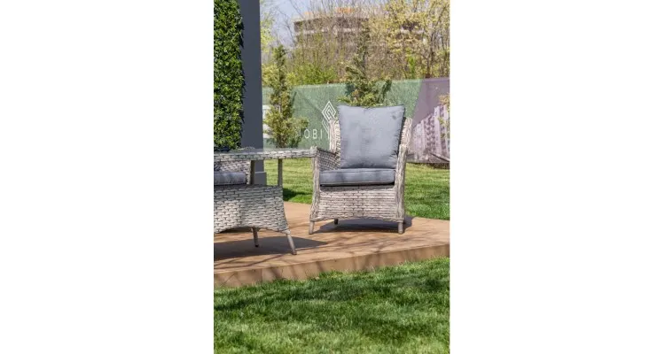 Set mobilier premium de terasa, Holan, ratan sintetic — imaginea 5