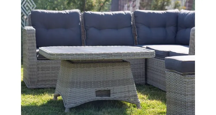 Set mobilier premium de gradina, Marbella, rattan sintetic — imaginea 2