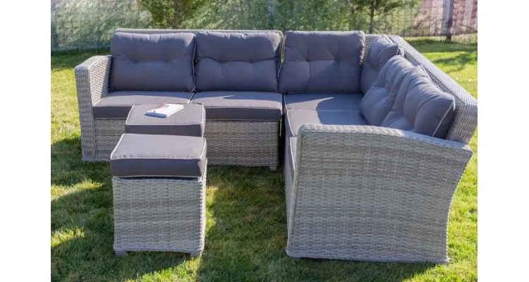 Set mobilier premium de gradina, Marbella, rattan sintetic — imaginea 5